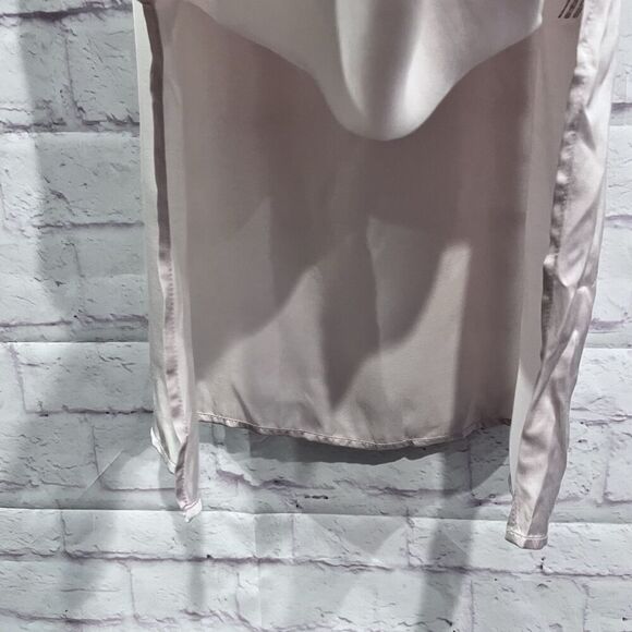 Anthropologie Flutter Sleeve Satin Sheath Dress Size 10 Cocktail Party Dress New - Picture 8 of 16